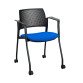 Fauteuil op wielen Simone - polypropyleen rugleuning