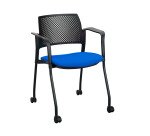 Sessel auf Rollen Simone - Polypropylen-Rückenlehne