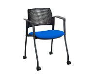 Fauteuil à roulettes Noemie - dossier polypropylène