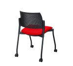 Silla con ruedas Simone - respaldo de polipropileno