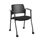 Silla con ruedas Simone - respaldo de polipropileno