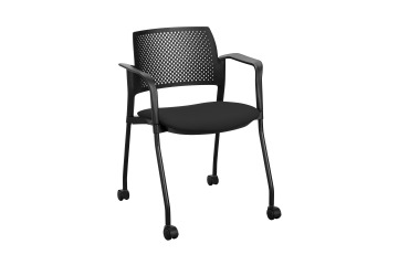 Fauteuil op wielen Simone - polypropyleen rugleuning