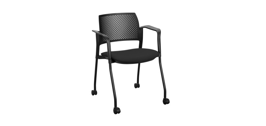 Silla con ruedas Simone - respaldo de polipropileno