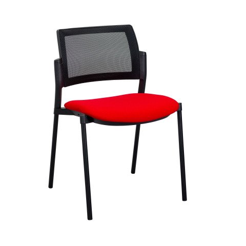 Silla Simone rojo - respaldo de malla