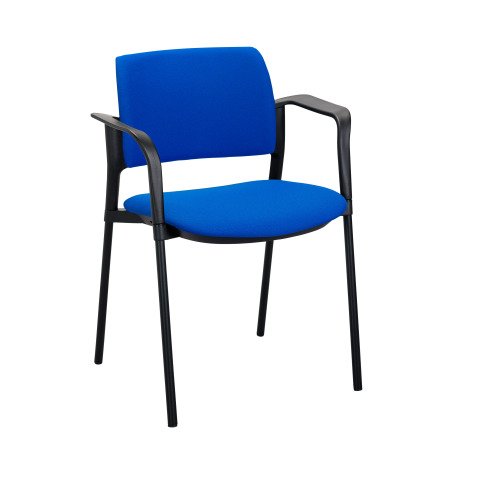 Armchair Simone seat and fabric backrest