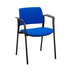 Armchair Simone seat and fabric backrest