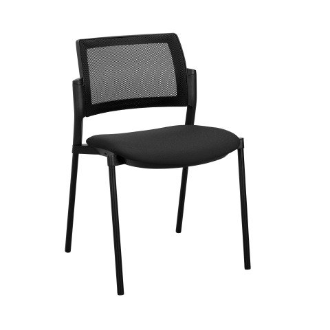 Silla Simone negro - respaldo de malla