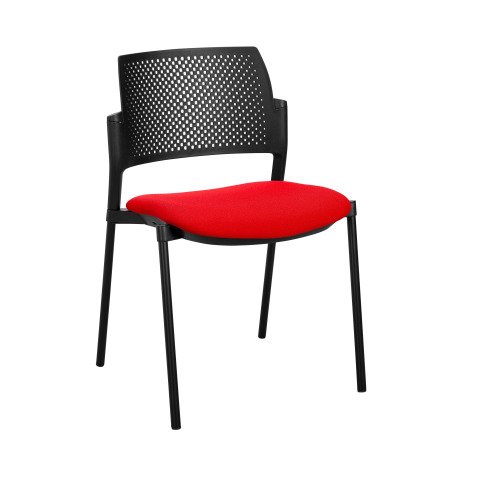 Silla Simone respaldo polipropileno rojo