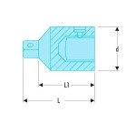 Facom K.230B Reductor 3/4 A 1/2