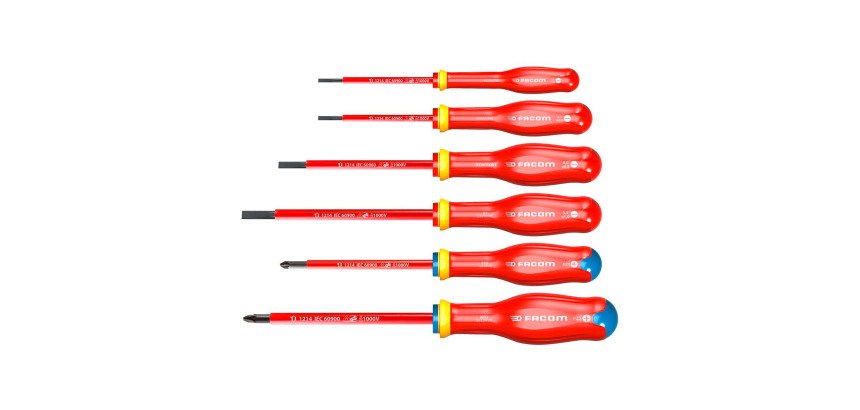 Facom ATDVE.J6PB Juego 6 Destornilladores 1000V