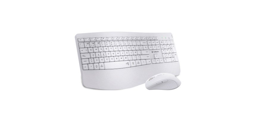 Pack Teclado + ratón inalámbricos Ergonómicos Dual Bluetooth / 2,4G Prowave Subblim