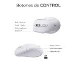 Pack Teclado + ratón inalámbricos Ergonómicos Dual Bluetooth / 2,4G Prowave Subblim