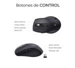 Pack Teclado + ratón inalámbricos Ergonómicos Dual Bluetooth / 2,4G Prowave Subblim