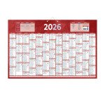 Calendrier annuel mural année 2027 - 13 mois recto / blanc verso - 43 x 65 cm