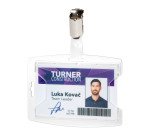 Durable Portabadge reXycle® con clip per 1 tessera - Confezione da 25