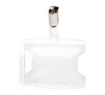 Durable Portabadge reXycle® con clip per 1 tessera - Confezione da 25