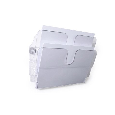 Durable Espositore da parete FLEXIPLUS 2 A4 orizzontale magnetico - Trasparente
