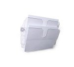 Durable Espositore da parete FLEXIPLUS 2 A4 orizzontale magnetico - Trasparente