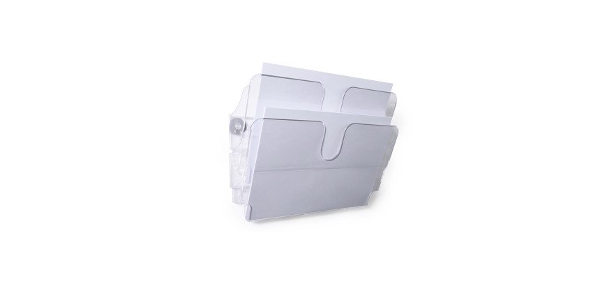 Durable Espositore da parete FLEXIPLUS 2 A4 orizzontale magnetico - Trasparente
