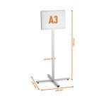 Durable Espositore da pavimento da esterno INFO STAND OUTDOOR A3