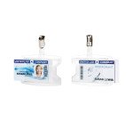 Durable Portabadge reXycle® con clip per 2 tessere - Confezione da 25