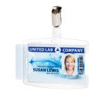 Durable Portabadge reXycle® con clip per 2 tessere - Confezione da 25