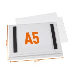 Durable Busta impermeabile A5 magnetica - confezione da 5