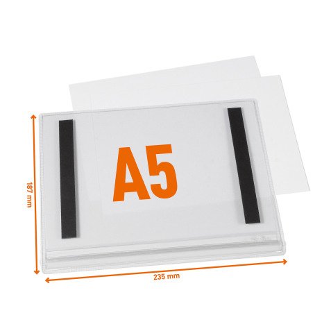 Durable Busta impermeabile A5 magnetica - confezione da 5