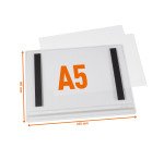 Durable Busta impermeabile A5 magnetica - confezione da 5