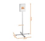 Durable Espositore da pavimento da esterno INFO STAND OUTDOOR A4