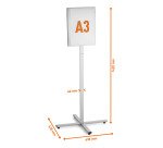 Durable Espositore da pavimento da esterno INFO STAND OUTDOOR A3