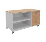 Mueble auxiliar movíl Helyos 3 cajones