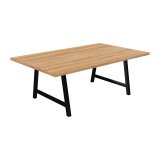 Tabelle Tagung Synergy L 200 x T 120 x H 74 cm schwarzes Metallgestell