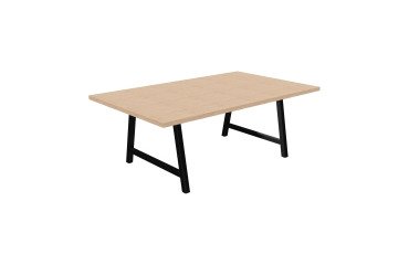 Tabelle Tagung Synergy L 200 x T 120 x H 74 cm schwarzes Metallgestell