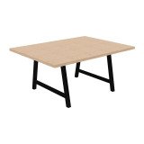 Tisch Synergy Meeting L 160 x T 120 x H 74 cm schwarzes Metallgestell