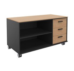 Mueble auxiliar movíl Helyos 3 cajones