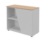 Armario bajo Helyos Alt 76 x An 90 cm roble puerta derecha