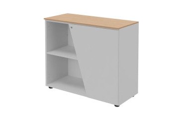 Armario bajo Helyos Alt 76 x An 90 cm roble puerta derecha