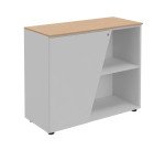 Armario bajo Helyos Alt 76 x An 90 cm roble puerta izquierda