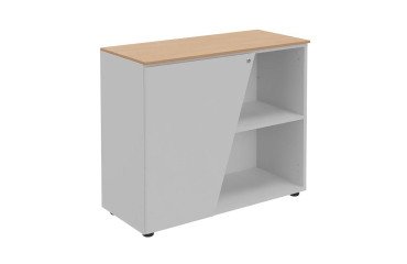 Armario bajo Helyos Alt 76 x An 90 cm roble puerta izquierda