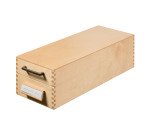 Houten kaartenbak voor 1.500 kaarten, liggend A7-formaat