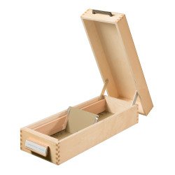 Boîte à fiches en bois pour 1.500 fiches, A7 paysage