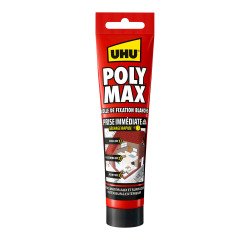 Colle-Mastic Poly Max® UHU immediate grip Quick drying - 165 g tube, white