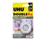 Ruban adhésif double-face Doublefix UHU ultra-fort - largeur 19 mm x Longueur 1,5 m - Résistance 75 kg