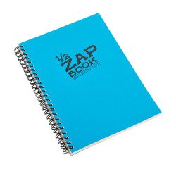 Carnet spirale Zap Book Clairefontaine A5 coloris aléatoire uni 160 pages