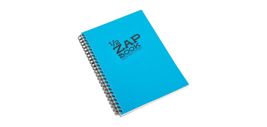 Carnet spirale Zap Book Clairefontaine A5 coloris aléatoire uni 160 pages