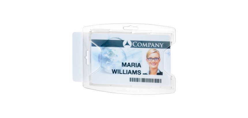 Porte-badges ReXycle® Durable pour 2 cartes de sécurité 54 x 85 mm - Boîte de 10