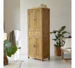 Armoire de rangement en pin massif recyclé Naturel Yuki