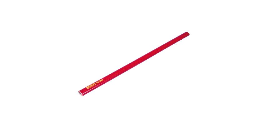 Stanley 1-03-850 Lápiz de Carpintero 176mm - cuerpo rojo