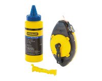 Stanley 0-47-465 Tiralíneas POWERWINDER™ 30m + Polvo + Nivel de Cordel